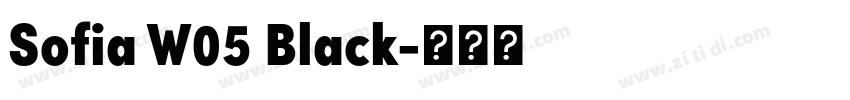Sofia W05 Black字体转换